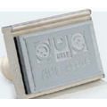 Traditional Wood Base Rectangle Stamp (4"x1.75")